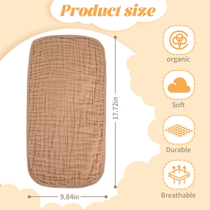 Paños de muselina para eructos, 100% algodón, suaves, absorbentes, de 10 x 20 pulgadas