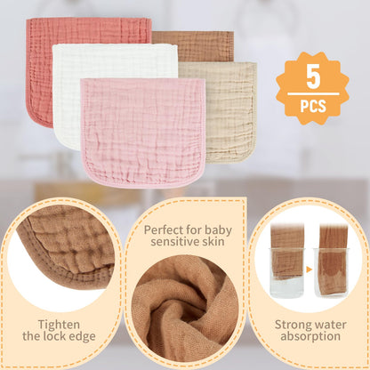Paños de muselina para eructos, 100% algodón, suaves, absorbentes, de 10 x 20 pulgadas