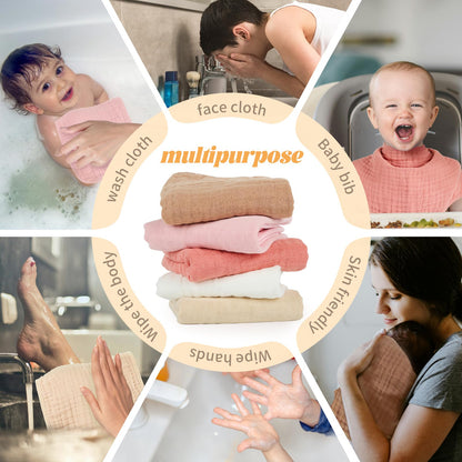 Paños de muselina para eructos, 100% algodón, suaves, absorbentes, de 10 x 20 pulgadas