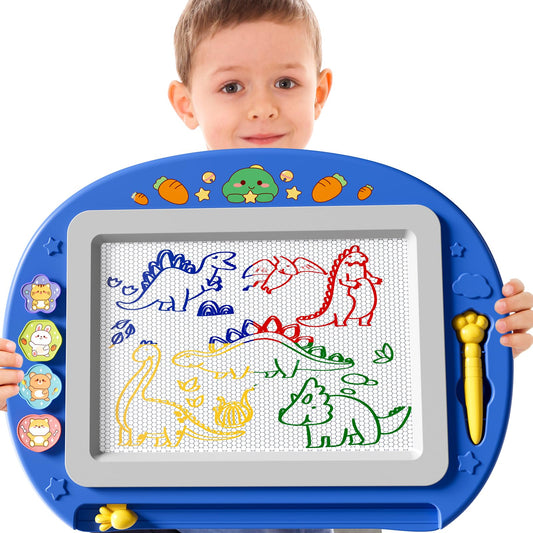 Pizarra de dibujo magnética extragrande BLmukce para niños de 2 a 7 años