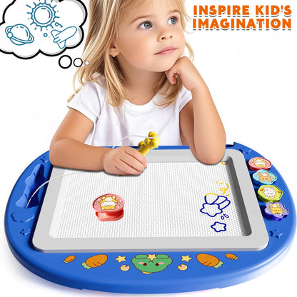 Pizarra de dibujo magnética extragrande BLmukce para niños de 2 a 7 años