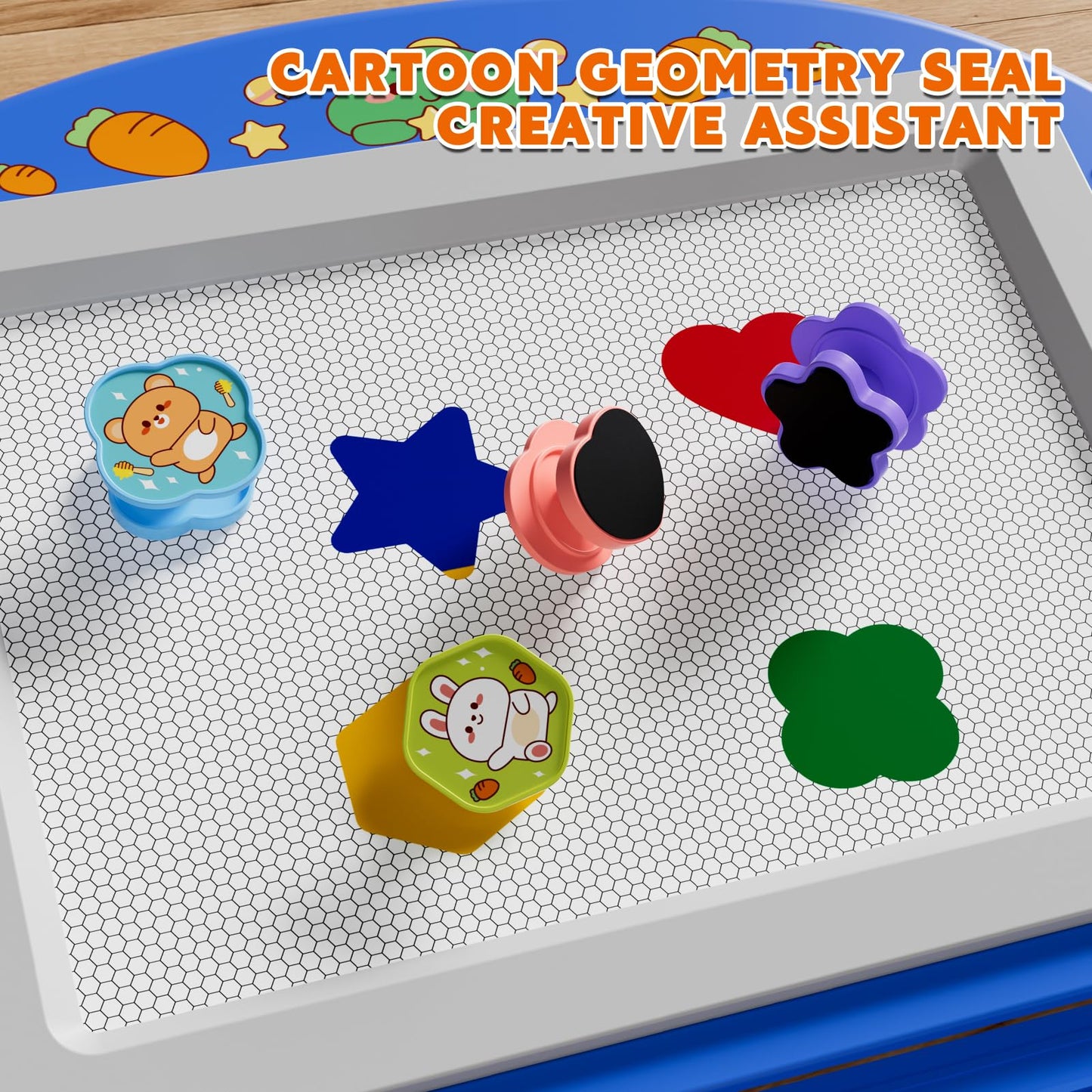 Pizarra de dibujo magnética extragrande BLmukce para niños de 2 a 7 años