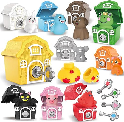 Grarain Little People Juguetes de animales de granja - Juego de 30 piezas