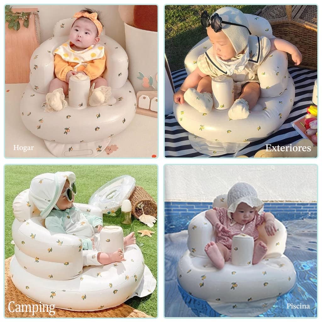 AirSwim - Silla de bebé inflable, asiento inflable para bebés de 3 meses en adelante