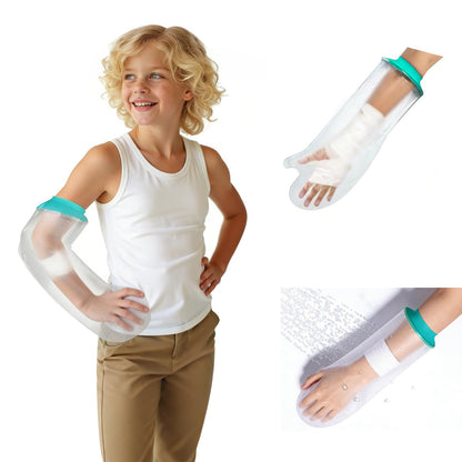 Fundas impermeables para yeso de brazo para niños en la ducha