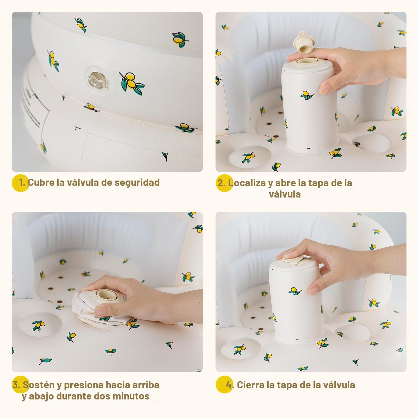AirSwim - Silla de bebé inflable, asiento inflable para bebés de 3 meses en adelante