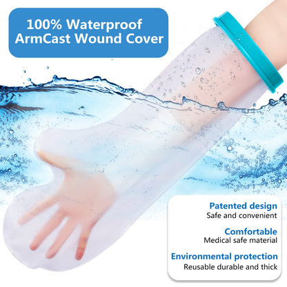 Fundas impermeables para yeso de brazo para niños en la ducha