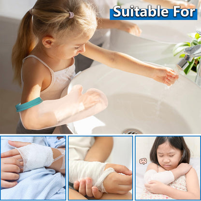 Fundas impermeables para yeso de brazo para niños en la ducha
