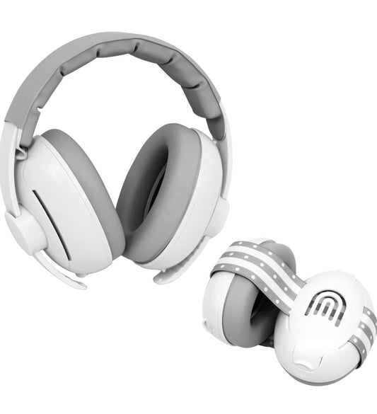 Auriculares ajustables 2 en 1 con cancelación de ruido para bebés y niños pequeños