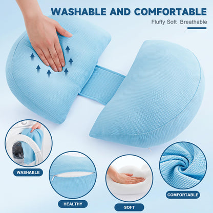 napz Almohadas de embarazo, almohada de maternidad para espalda, caderas, piernas, vientre
