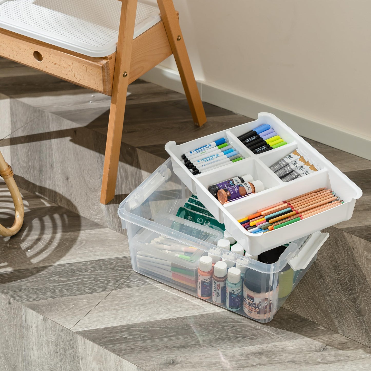Caja de almacenamiento de plástico