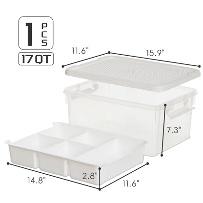 Caja de almacenamiento de plástico