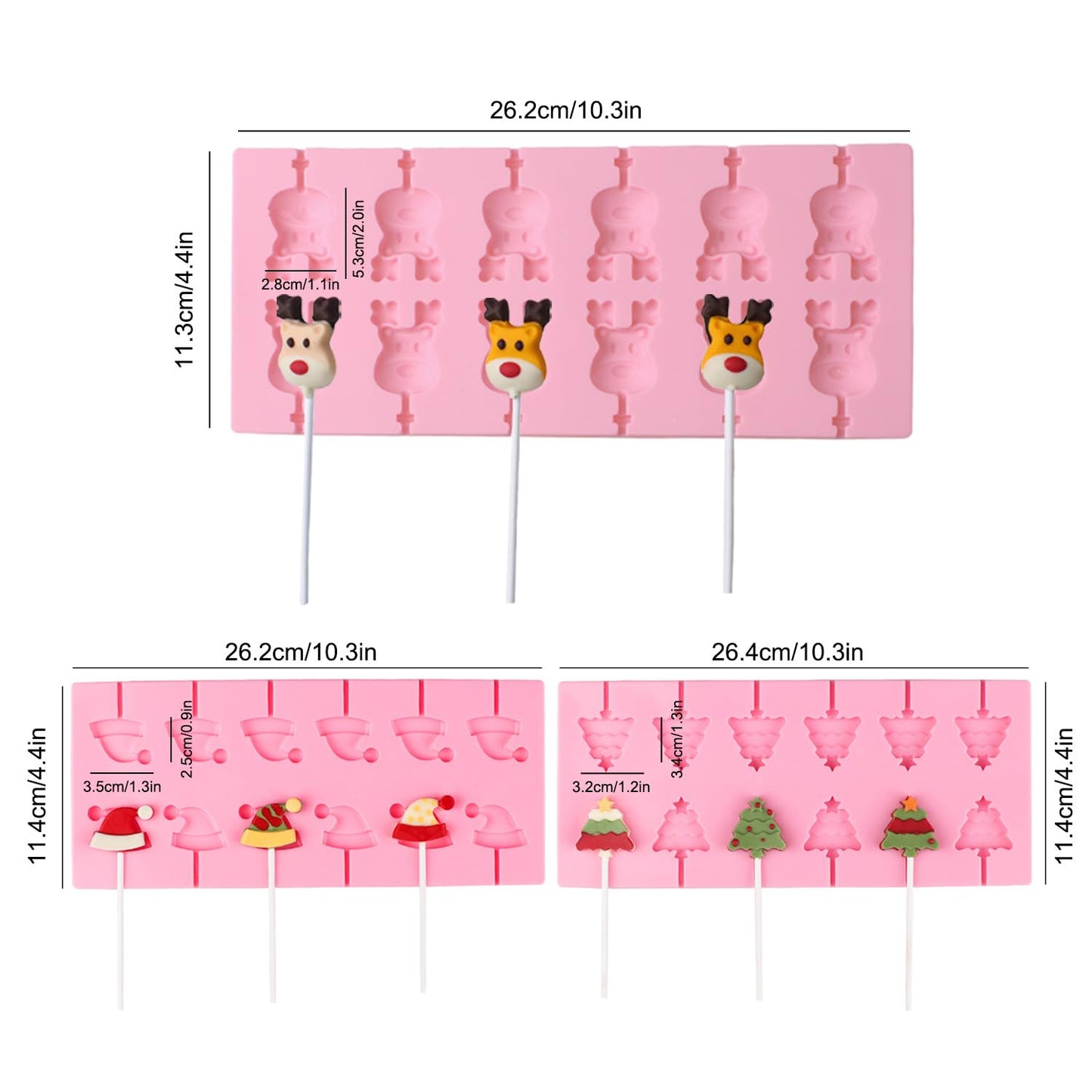Moldes de silicona de Navidad