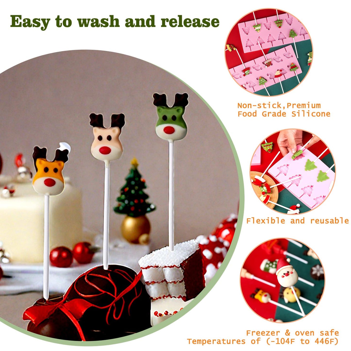 Moldes de silicona de Navidad