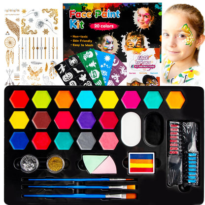 Kit de Pintura Facial de 20 Colores