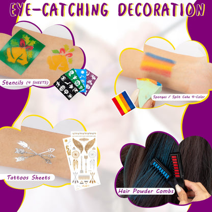 Kit de Pintura Facial de 20 Colores