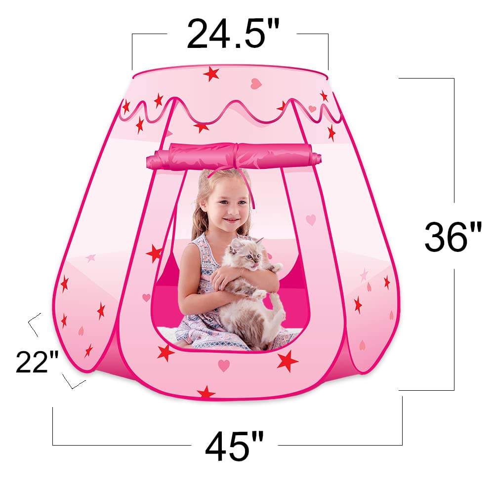 Tienda de campaña desplegable de princesa