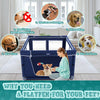 Corralito para cachorros de 42 x 42 x 25.6 pulgadas con puerta