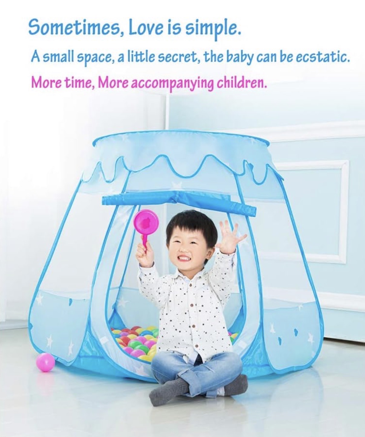 Tienda de campaña desplegable de princesa