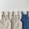 Ropa para Niña, Monos Jeans Rasgados Multicolor Ajustables, 8-12 meses