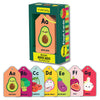 Mudpuppy A es para Aguacate — Tarjetas didácticas en forma de anillo, 26 unidades