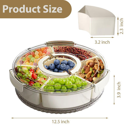 Contenedor giratorio para aperitivos