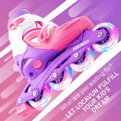 Patines en línea, talla 9-12