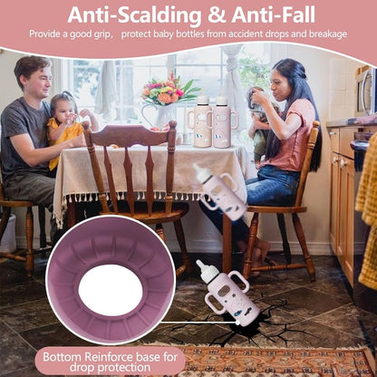 Paquete de 4 fundas de silicona para botellas de vidrio del Dr. Brown's