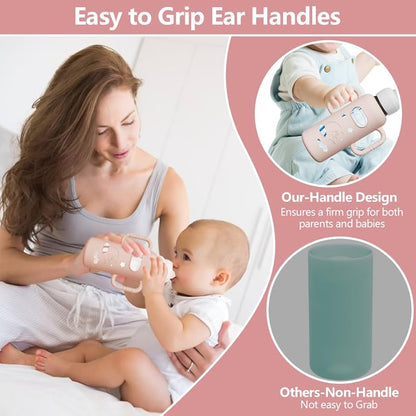 Paquete de 4 fundas de silicona para botellas de vidrio del Dr. Brown's