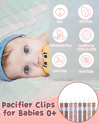 babygoal Clips para Chupete de Bebé Paquete de 8