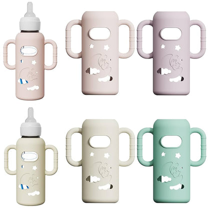 Paquete de 4 fundas de silicona para botellas de vidrio del Dr. Brown's