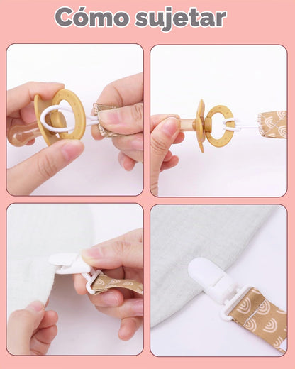 babygoal Clips para Chupete de Bebé Paquete de 8