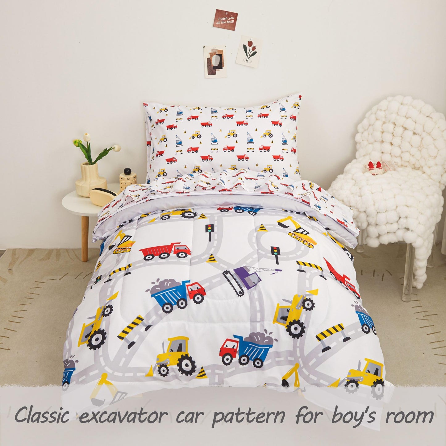 Juego de ropa de cama de 4 piezas para bebés