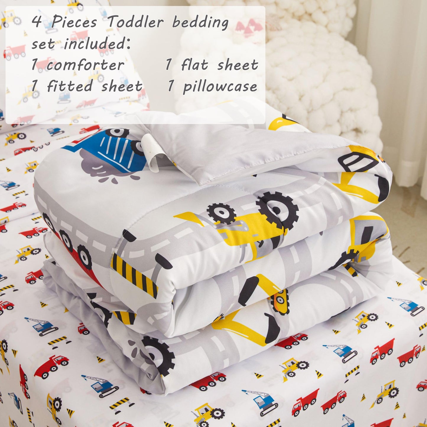 Juego de ropa de cama de 4 piezas para bebés