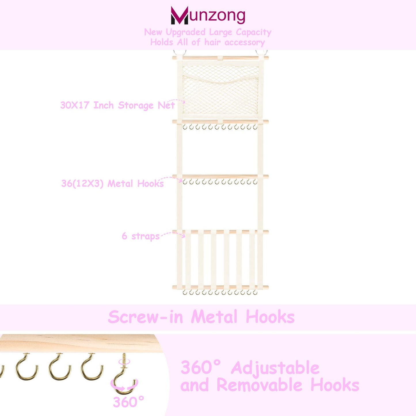 Bandas para la cabeza con soporte para diadema Munzong