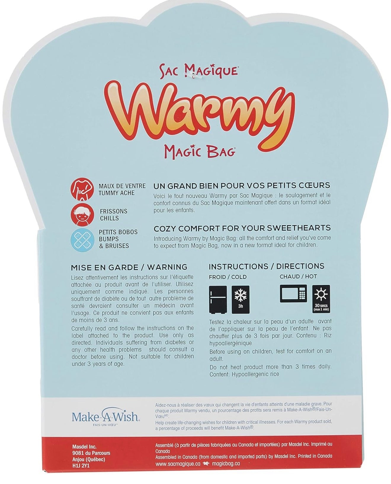 Compresa de peluche cálida para niños - Dax el dinosaurio