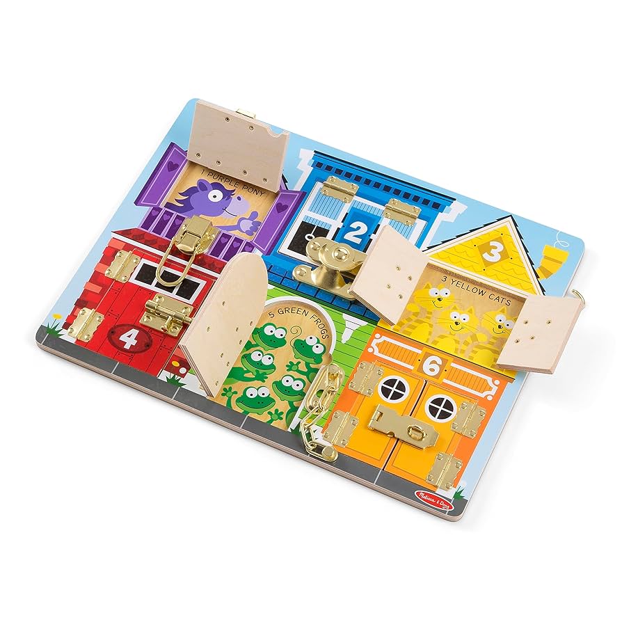 Tablero de pestillos Melissa & Doug