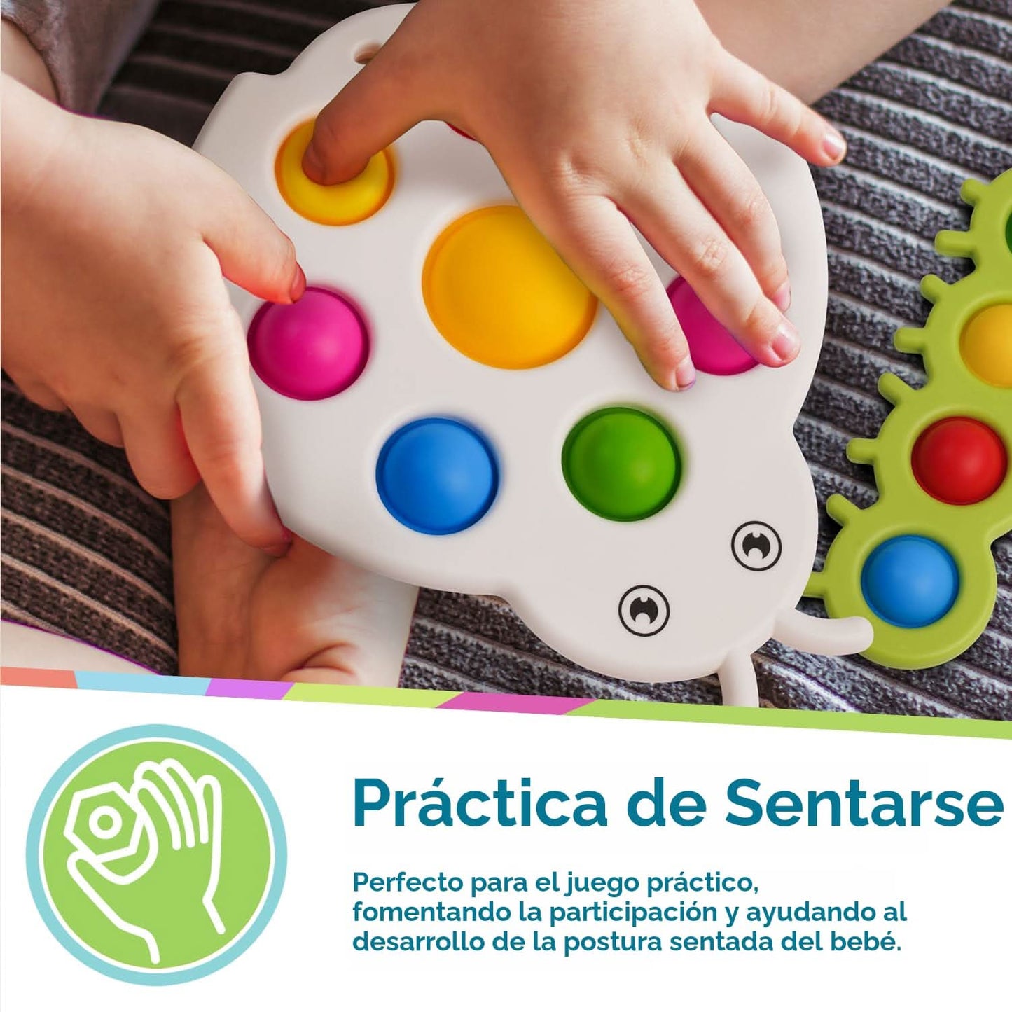 LiKee Juguetes sensoriales antiestrés para bebés de más de 10 meses
