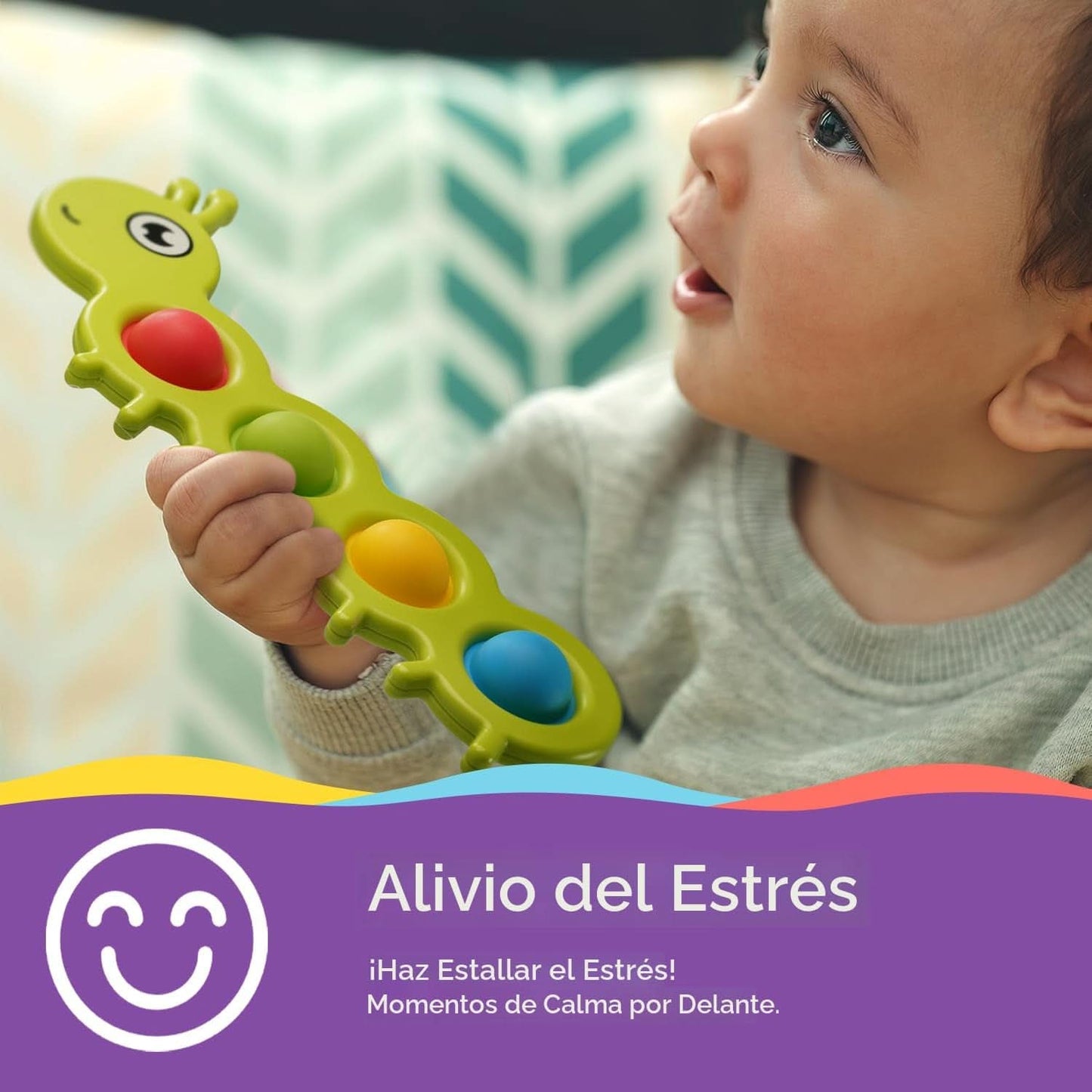 LiKee Juguetes sensoriales antiestrés para bebés de más de 10 meses