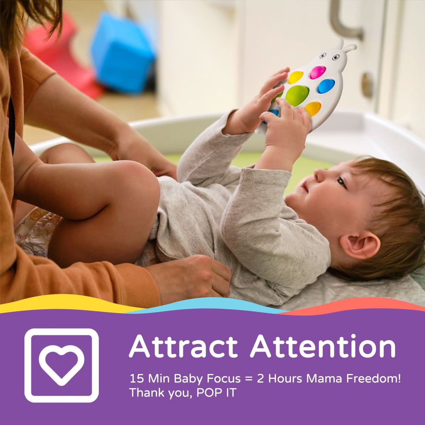 LiKee Juguetes sensoriales antiestrés para bebés de más de 10 meses