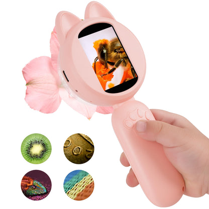 Mia - Microscopio digital para niños con pantalla IPS de 2 pulgadas