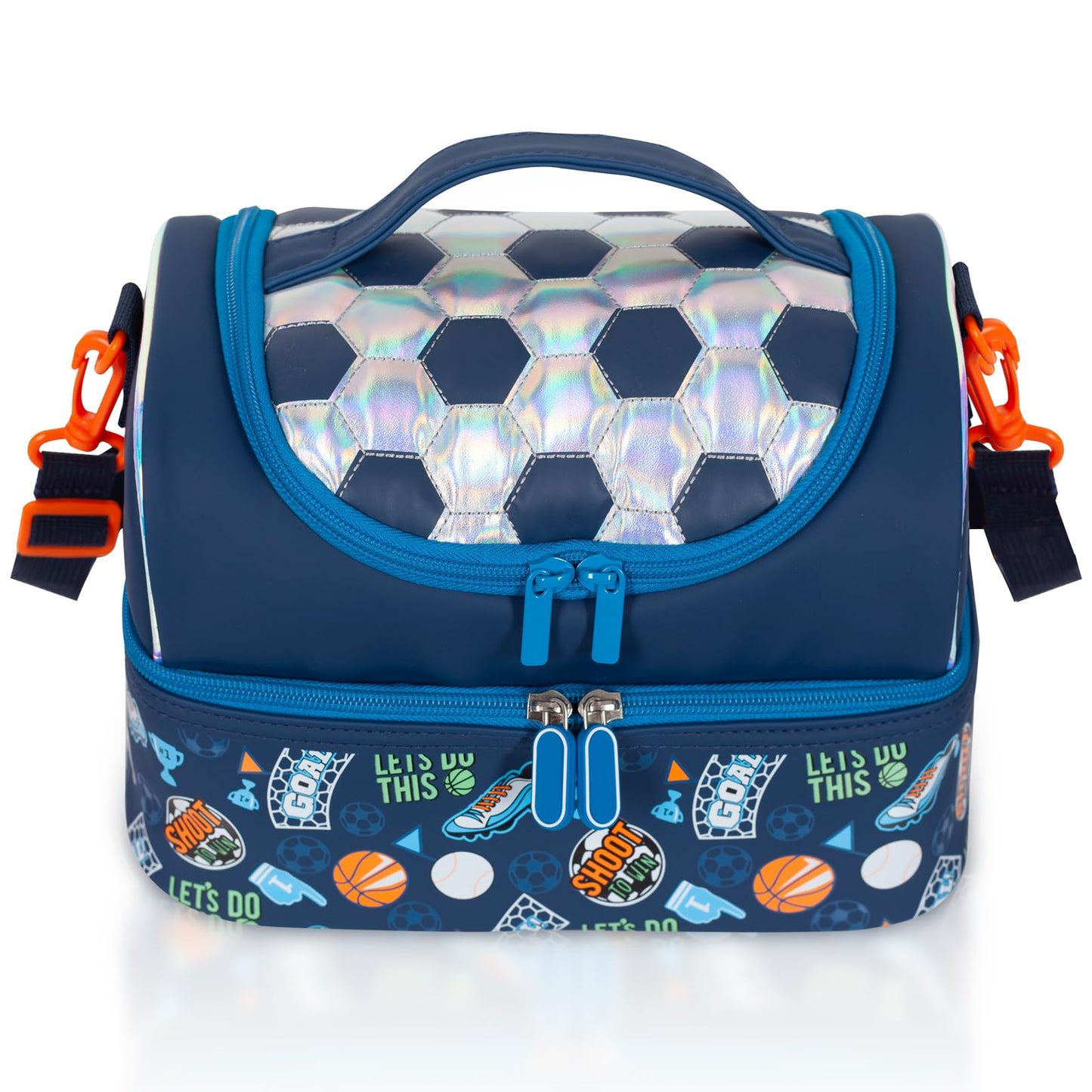 Bolsa de almuerzo aislada de doble piso para niños