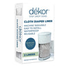 Forro para pañales de tela Diaper Dekor | 2 unidades | Gris | Ideal para pañales de tela