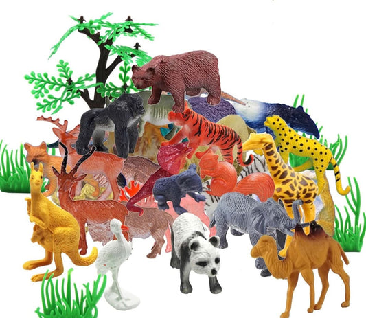 BAIVYLE 53 Pack Mini Safari Animal
