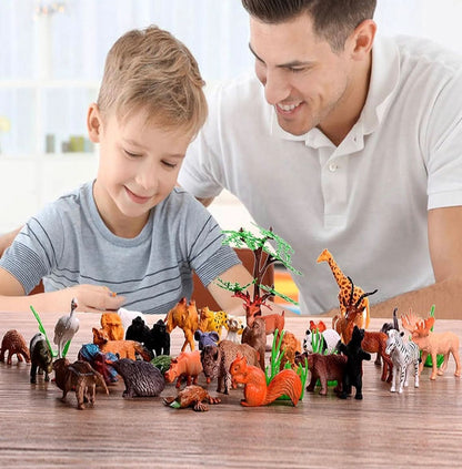 BAIVYLE 53 Pack Mini Safari Animal