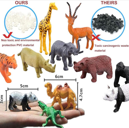 BAIVYLE 53 Pack Mini Safari Animal