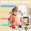 Tablero de clavijas de madera para contar números, contadores de matemáticas Montessori para niños