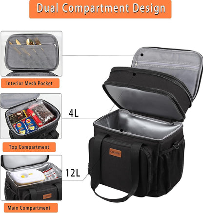 GLENKEY Lonchera grande con aislamiento expandible