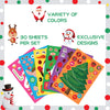 Calcomanías de Navidad para niños, incluye 6 hojas