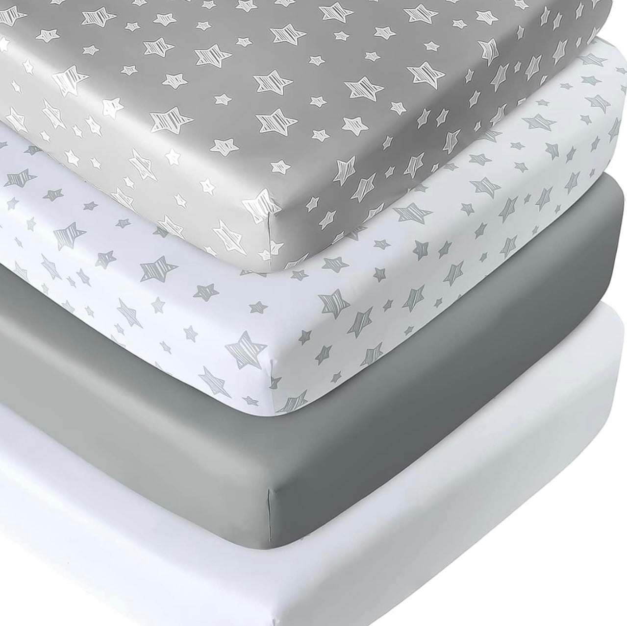 Sábanas Moonsea de cuna (paquete de 4)